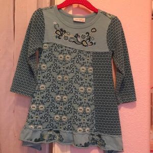 NaartjieKids long shirt tunic dress blue 2T